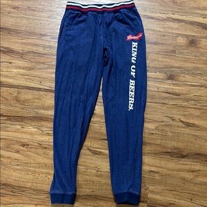 Budweiser Navy Joggers Size Small